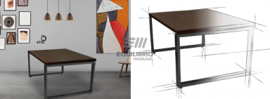 STOL-WS ESTACION DE TRABAJO :: Muebles de Oficina: Equilibrio Modular